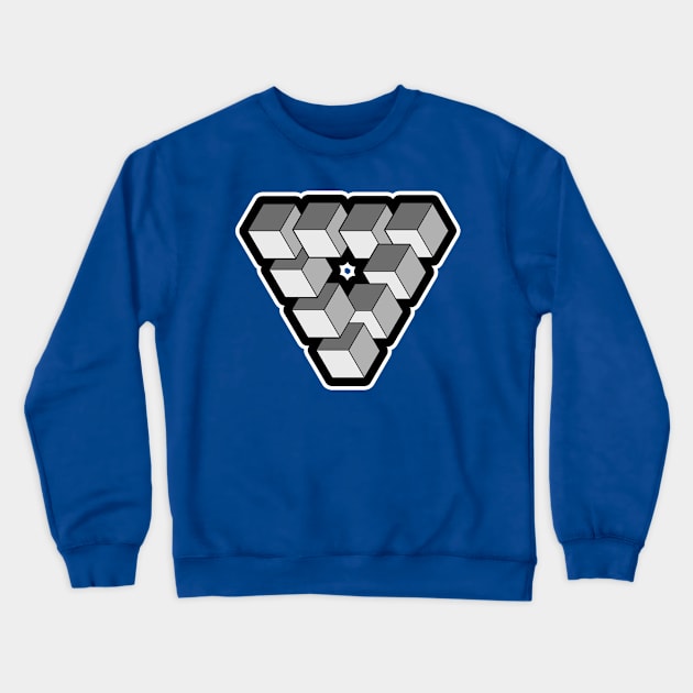 Cosmic tri-cubes Crewneck Sweatshirt by AlterAspect